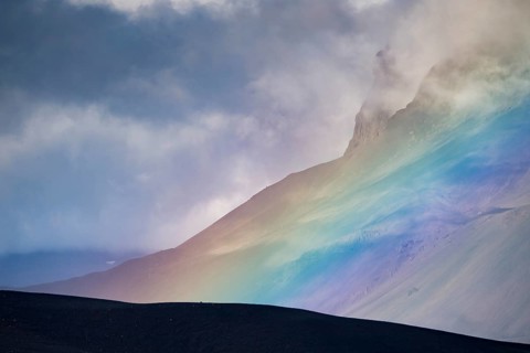 Rainbow and clouds