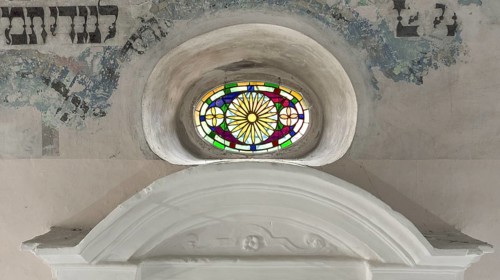 Colored glass window