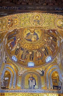 Altar room of the Cappella Palatina in the Palazzo dei Normannni also Palazzo Reale