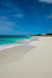 Turquoise waters and whites sand on the world class Shoal Bay East beach