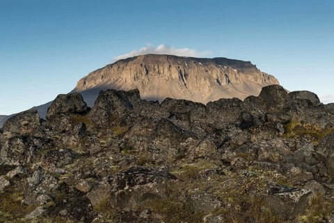 Table volcano Heroubreio or Herdubreid
