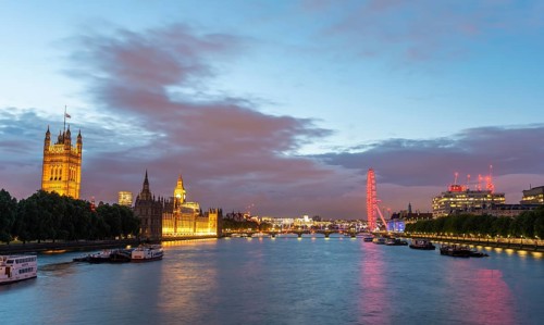 River Thames and Palace of Westminster