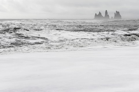 Storm with strong surf