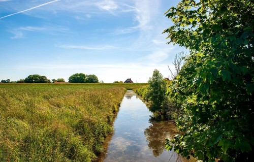 Drainage ditch in Nessmersiel
