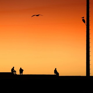 Three people