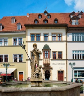 Neptune Fountain and Court Pharmacy