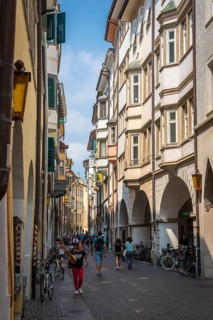 Arbours in the Laubengasse in Bolzano
