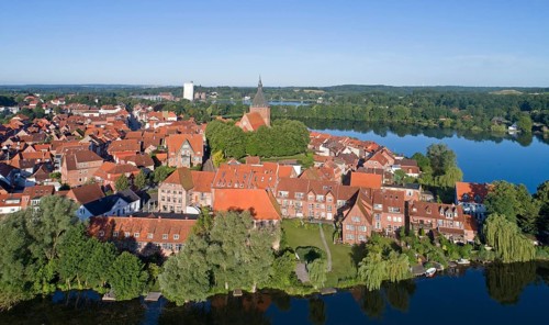Aerial view of the old town