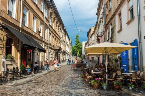 Historic heart of the Unesco sight the town Lviv