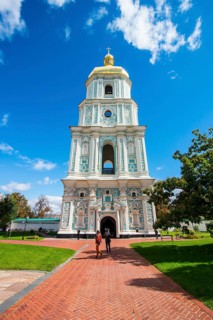 Great bell tower of the St. Sophia´s cathedral Unesco world sight