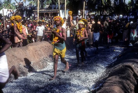 Fire walking festival at Masaniamman temple in Anaimalai