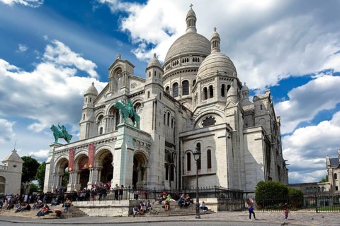 The Basilica of Sacre Coeur in Montmartre