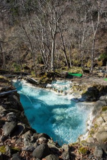 Beautiful hot water pools