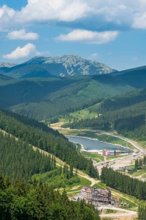 Overlook over the Bukovel ski resort