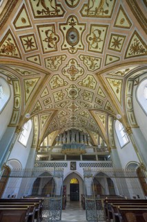 Ceiling vault and organ loft