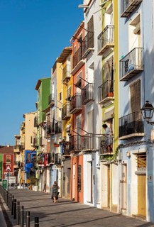 Colorful beachfront houses