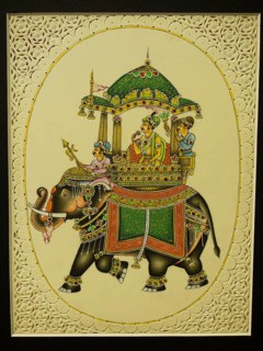 Maharaja riding an elephant