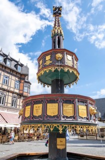 Benefactors' Fountain on the market square in Wernigerode