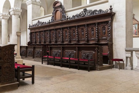 Choir stalls in the Schottenkirche St. Jakob