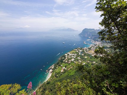 View of the coast and Marina Grande