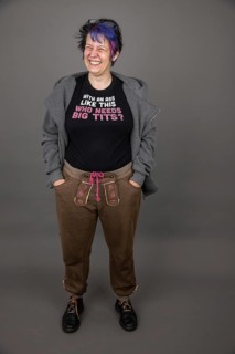 Woman with funny