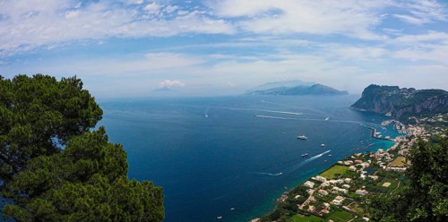 View of the coast and Marina Grande