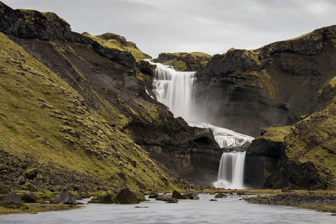 Ofaerufoss waterfall