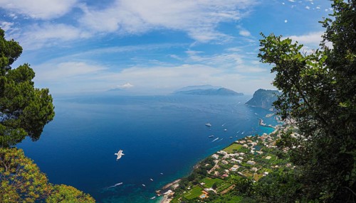 View of the coast and Marina Grande