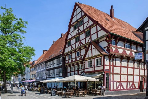 Historic half-timbered houses