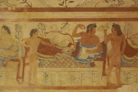 Tomba dei Leopardi Tomb with frescoes from the 5th century BC