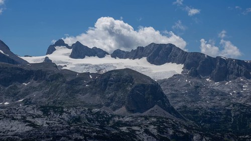 View to the Hallstatt Glacier and High Dachstein