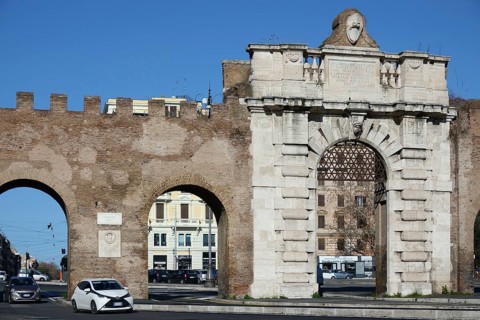 Porta San Giovanni on Piazzale Appio