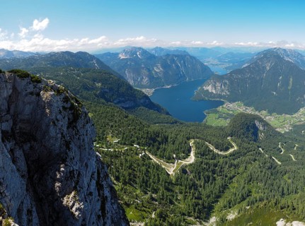 View from Krippenstein with a view of Hallstaetter See