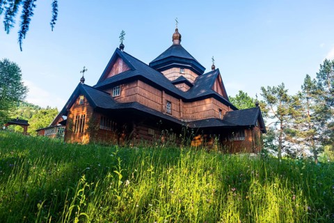 Wooden church in Verkhoyna