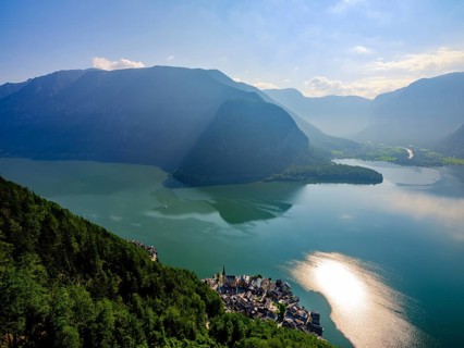 View from above of Hallstatt
