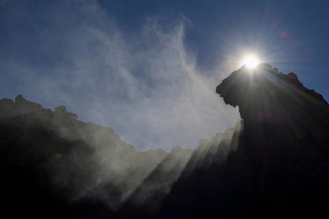 Steam in the backlight