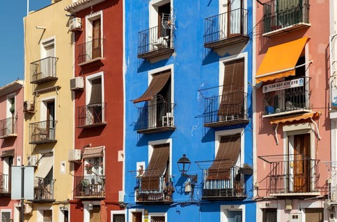 Colorful fishermen houses