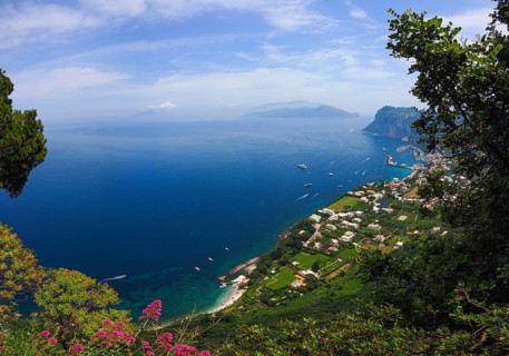 View of the coast and Marina Grande