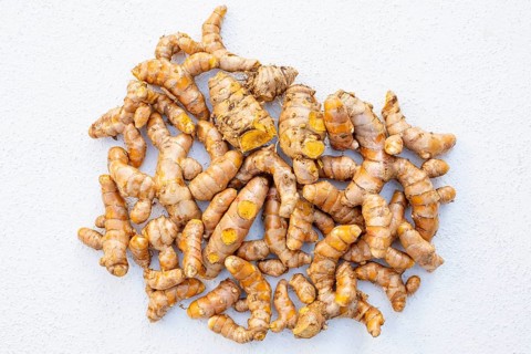 Close up of fresh turmeric