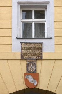 Inscription plate from 1684/85