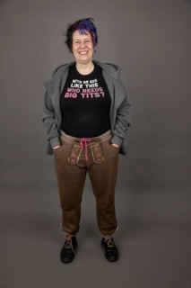Woman with funny