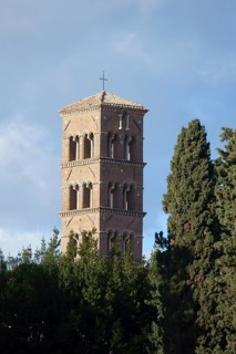 Bell tower of the Basilica of Santa Francesca Romana al Palatino