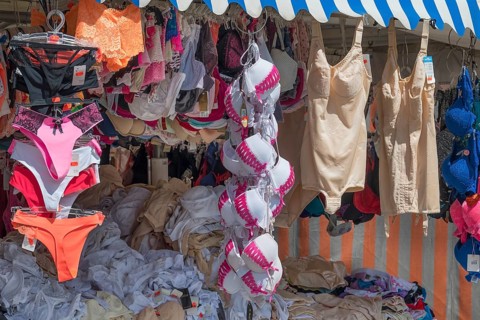 Old-fashioned and modern underwear