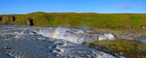 Uridafoss with rainbow