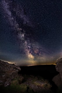 Milky Way over Haytor Rocks