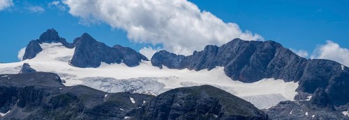 View to the Hallstatt Glacier and High Dachstein
