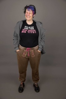 Woman with funny
