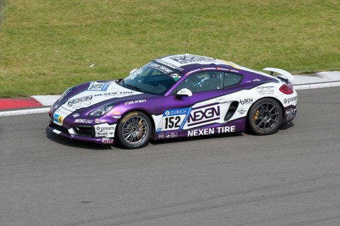 Porsche Cayman GT4 at Nuerburgring race track