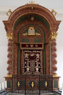 Torah shrine in the synagogue