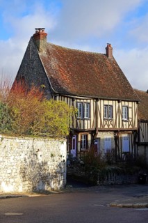 Half-timbered house on the Place du Chatel